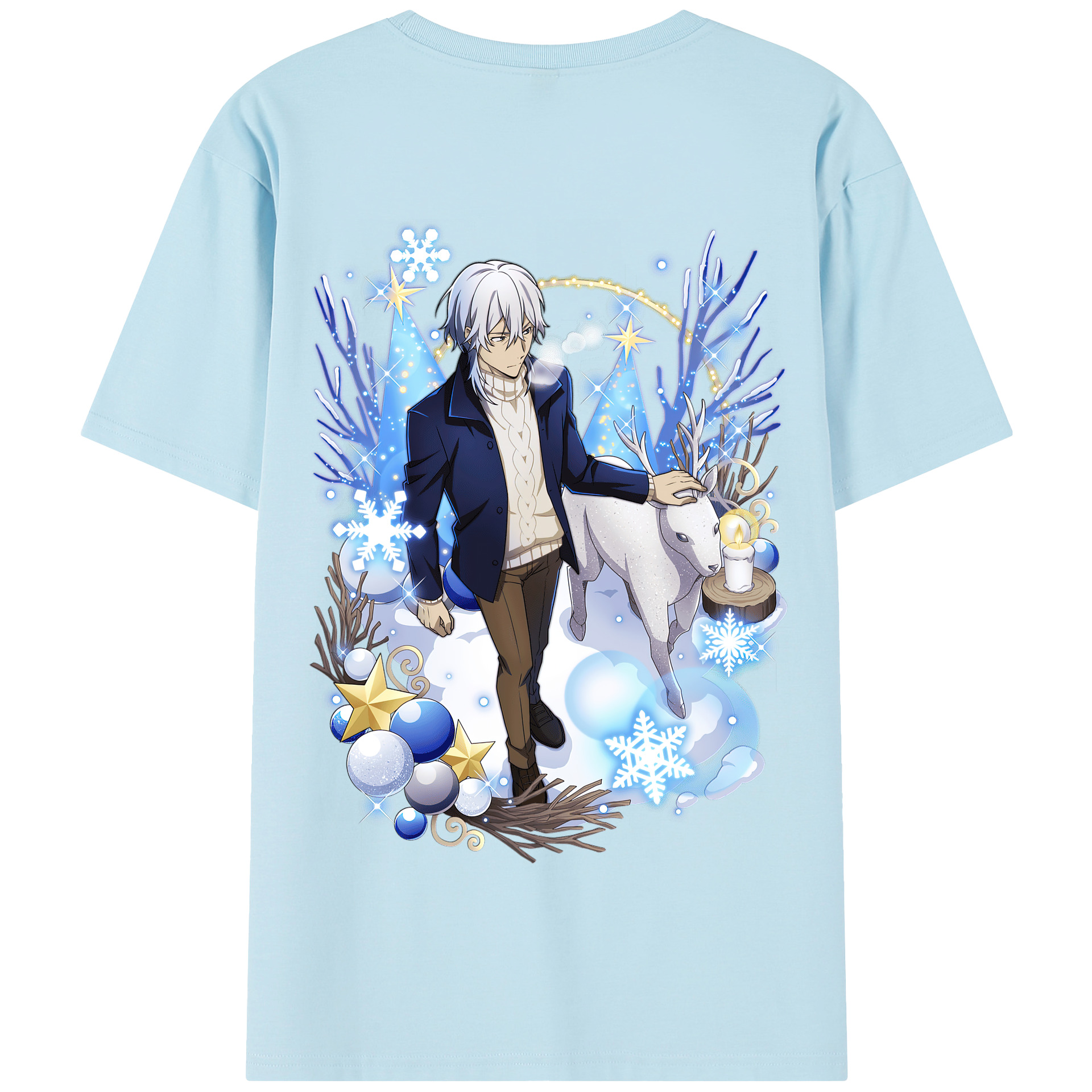 （画像用） 文豪ストレイドッグス Bungo Stray Dogs 綿100％半袖Tシャツ（背面プリント）